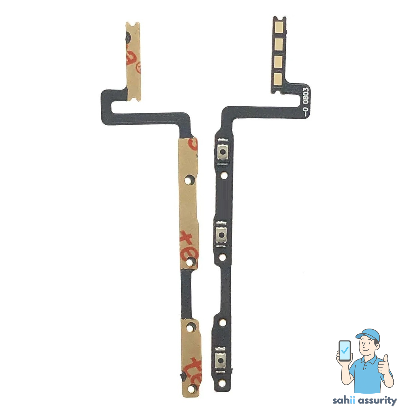 Volume Button Flex Cable for Vivo Y15s 2021